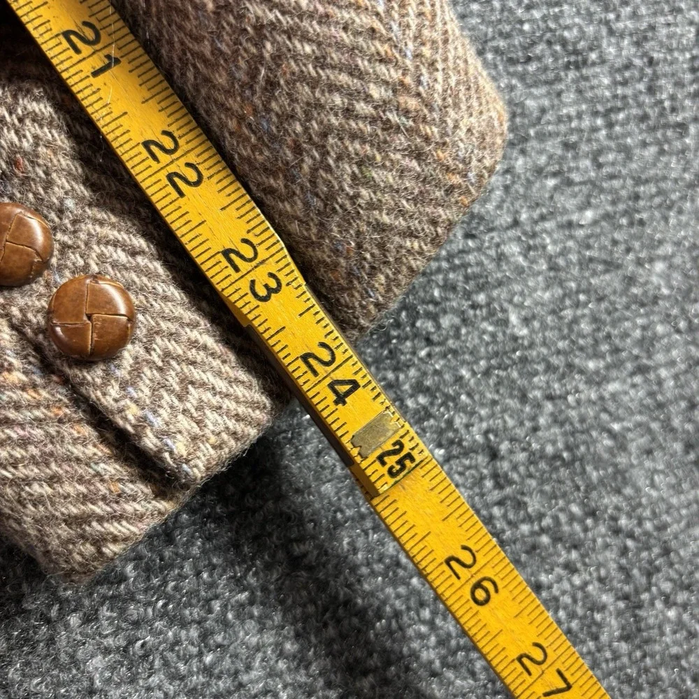 Vtg Levi Strauss Blazer Jacket Men 42R Wool Tweed Sport Coat Herringbone 80s**